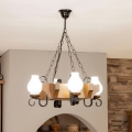 Brilagi - Luster na lancu QUEEN 4xE14/40W/230V bukva/orah
