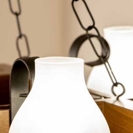 Brilagi - Luster na lancu QUEEN 4xE14/40W/230V bukva/orah