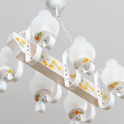 Brilagi - Luster na lancu QUEEN 6xE14/40W/230V buk/krem