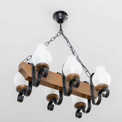 Brilagi - Luster na lancu QUEEN 6xE14/40W/230V buk/orah