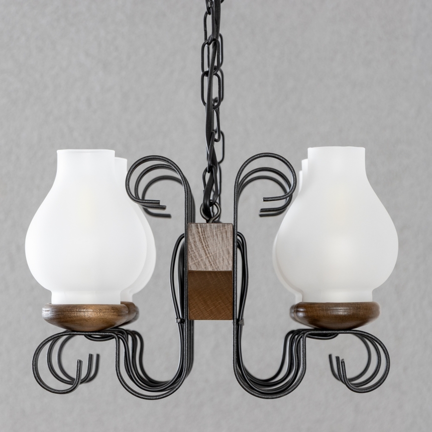 Brilagi - Luster na lancu QUEEN 6xE14/40W/230V buk/orah