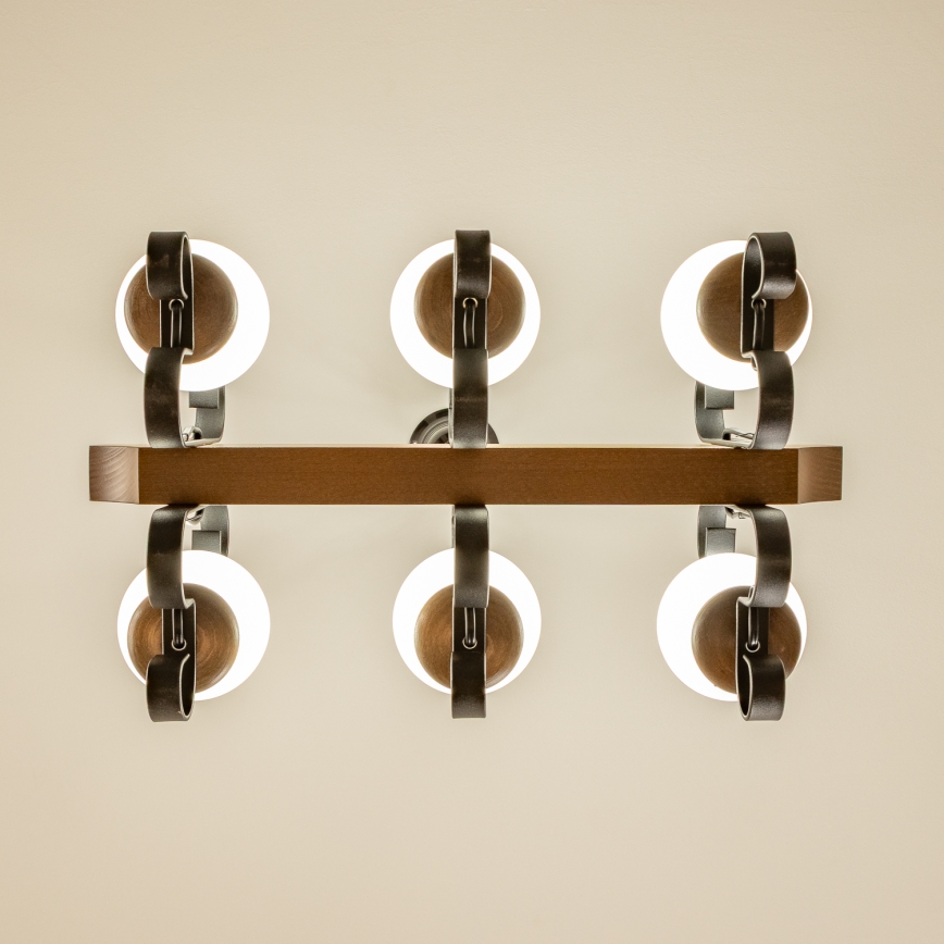 Brilagi - Luster na lancu QUEEN 6xE14/40W/230V buk/orah