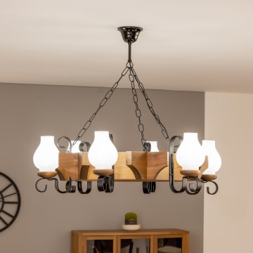 Brilagi - Luster na lancu QUEEN 8xE14/40W/230V bukva