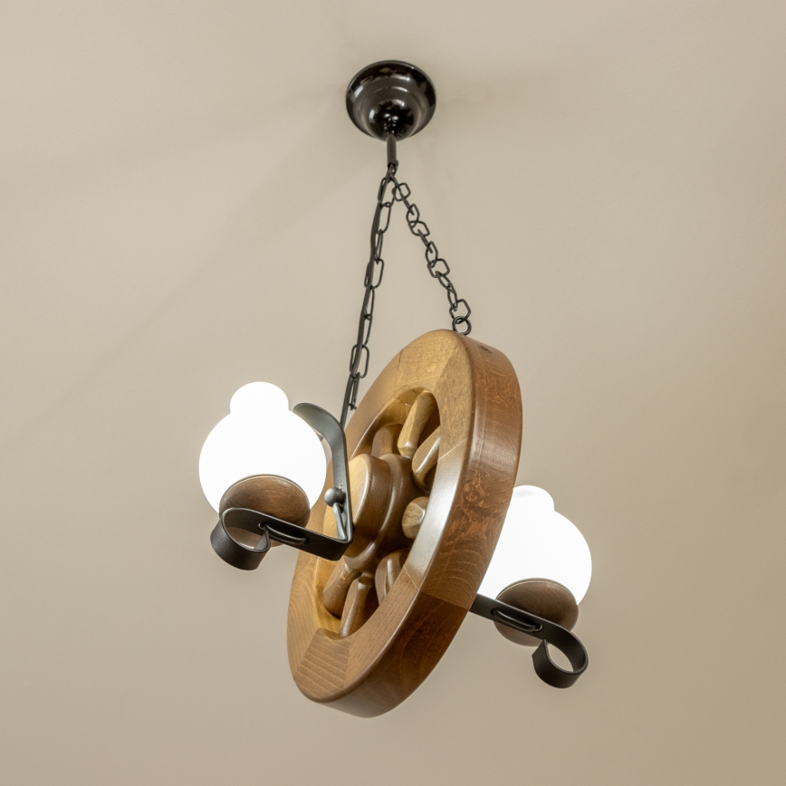 Brilagi - Luster na lancu ROATA 2xE14/40W/230V buk/orah