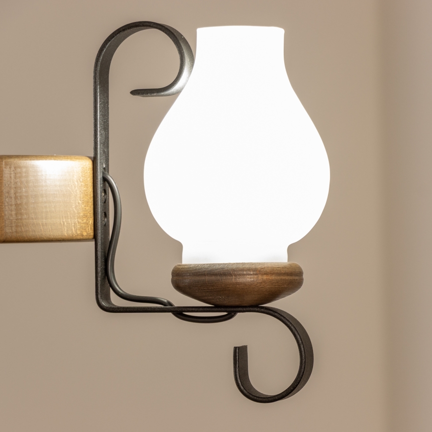BRILAGI - Luster na lancu ROATA 3xE14/40W/230V bukva/orah