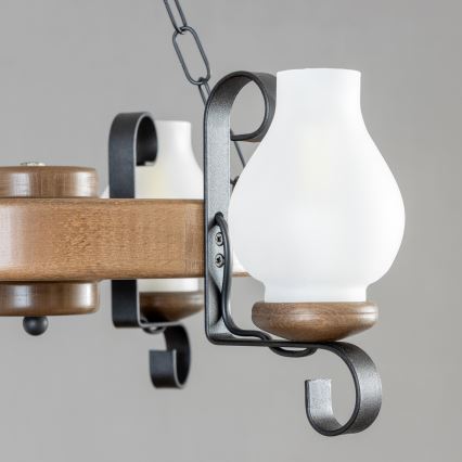 BRILAGI - Luster na lancu ROATA 3xE14/40W/230V bukva/orah