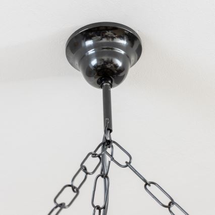 BRILAGI - Luster na lancu ROATA 5xE14/40W/230V prečnik 70 cm buk/orah