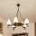 Brilagi - Luster na lancu ROATA 5xE14/40W/230V Ø 50 cm buk