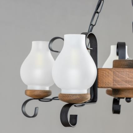 Brilagi - Luster na lancu ROATA 5xE14/40W/230V Ø 50 cm buk