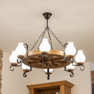 Brilagi - Luster na lancu ROATA 8xE14/40W/230V Ø 70 cm bukva