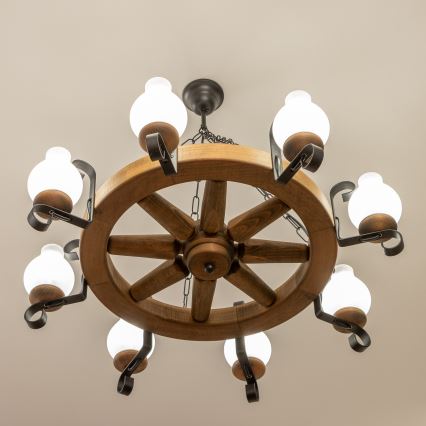 Brilagi - Luster na lancu ROATA 8xE14/40W/230V Ø 70 cm bukva