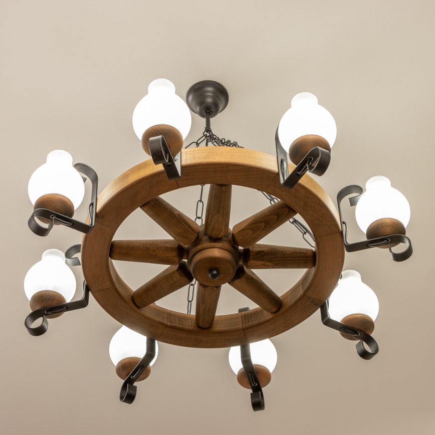 Brilagi - Luster na lancu ROATA 8xE14/40W/230V Ø 70 cm bukva