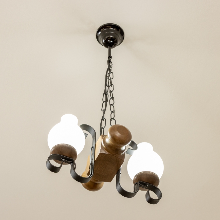 BRILAGI - Luster na lancu RUSTIC 2xE14/40W/230V buk/orah