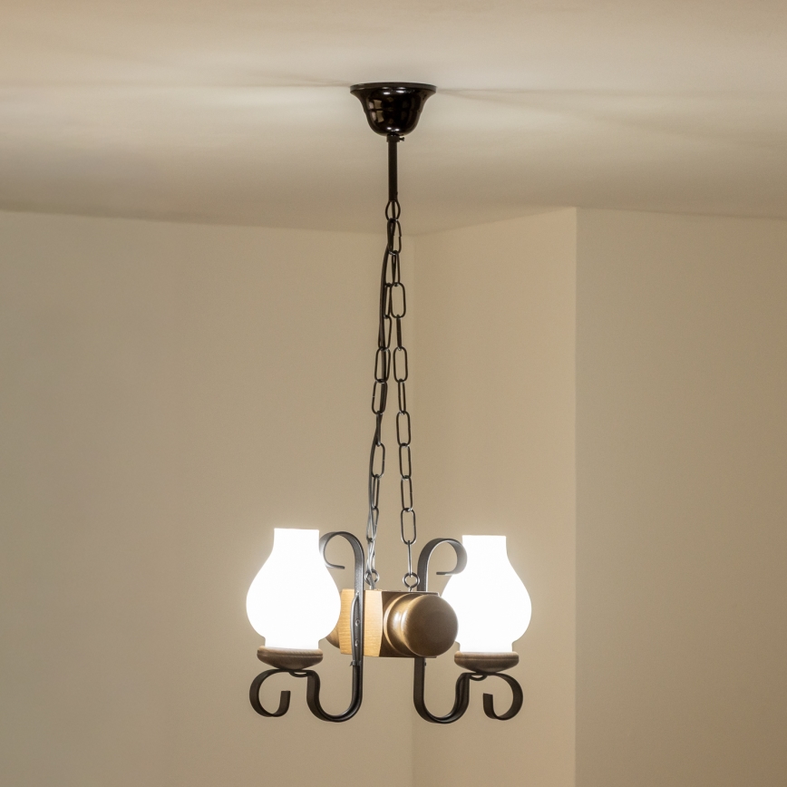 BRILAGI - Luster na lancu RUSTIC 2xE14/40W/230V buk/orah