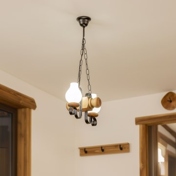 Brilagi - Luster na lancu RUSTIC 2xE14/40W/230V bukva