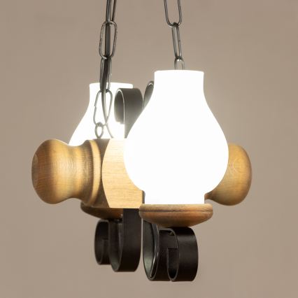 Brilagi - Luster na lancu RUSTIC 2xE14/40W/230V bukva
