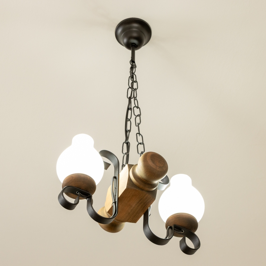 Brilagi - Luster na lancu RUSTIC 2xE14/40W/230V bukva