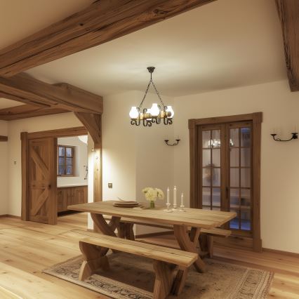 Brilagi - Luster na lancu RUSTIC 4xE14/40W/230V buk