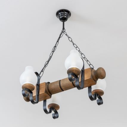 Brilagi - Luster na lancu RUSTIC 4xE14/40W/230V buk