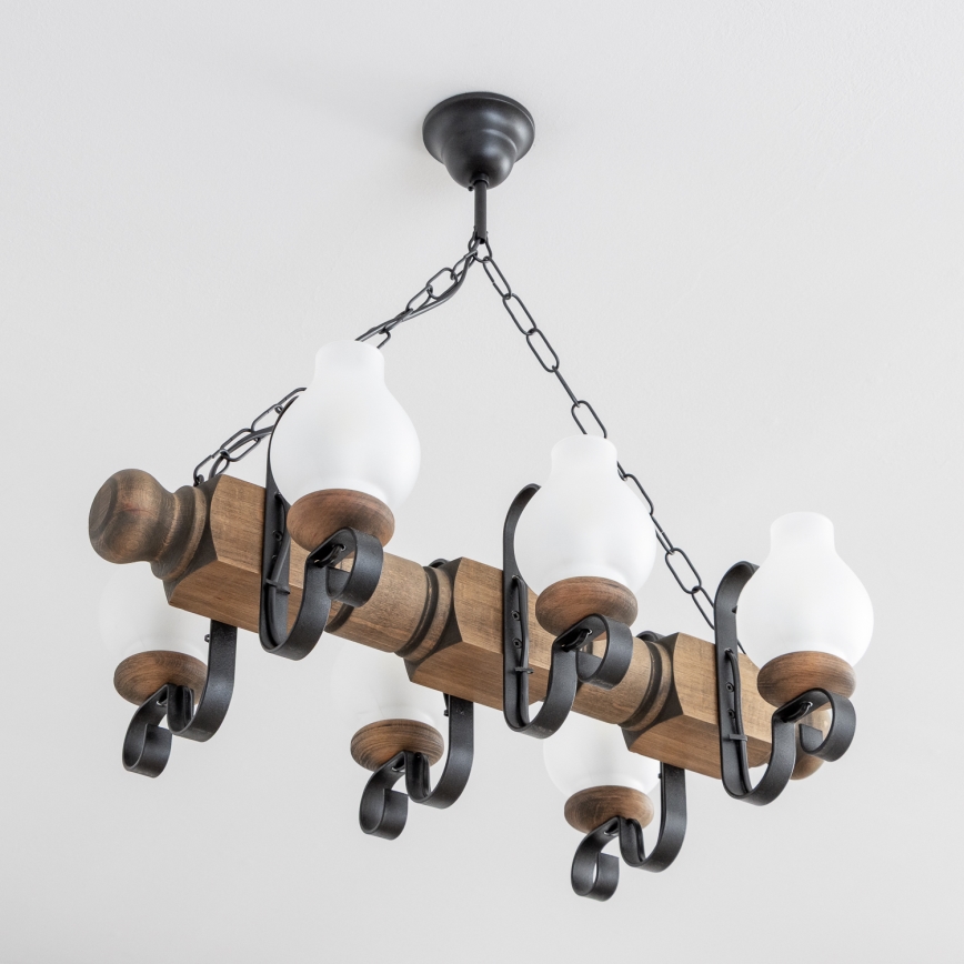 Brilagi - Luster na lancu RUSTIC 6xE14/40W/230V bukva