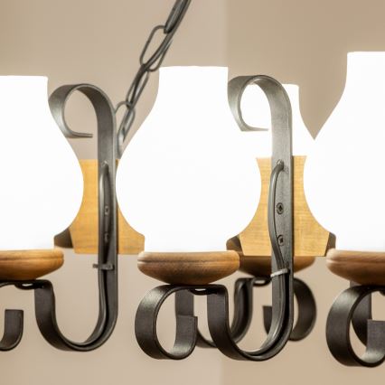 Brilagi - Luster na lancu RUSTIC 6xE14/40W/230V bukva