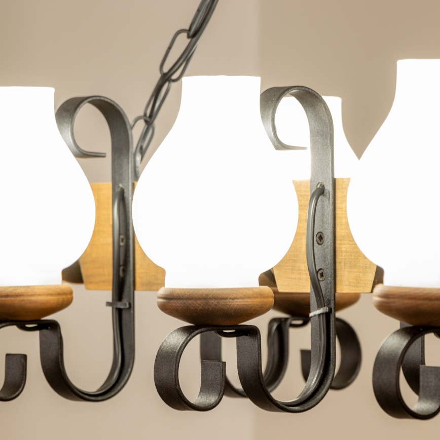 Brilagi - Luster na lancu RUSTIC 6xE14/40W/230V bukva
