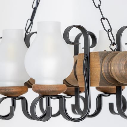 Brilagi - Luster na lancu RUSTIC 6xE14/40W/230V bukva