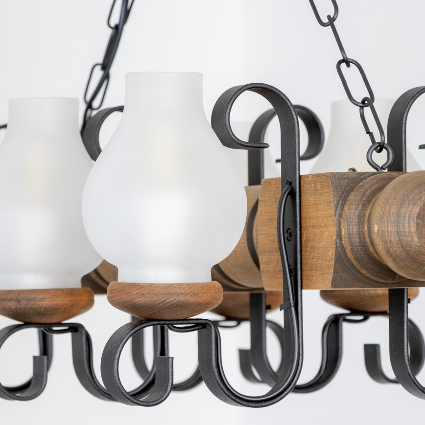 Brilagi - Luster na lancu RUSTIC 6xE14/40W/230V bukva