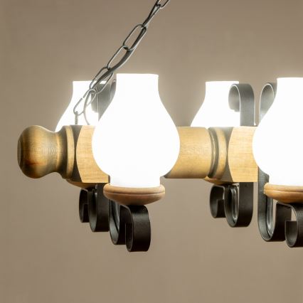Brilagi - Luster na lancu RUSTIC 6xE14/40W/230V bukva