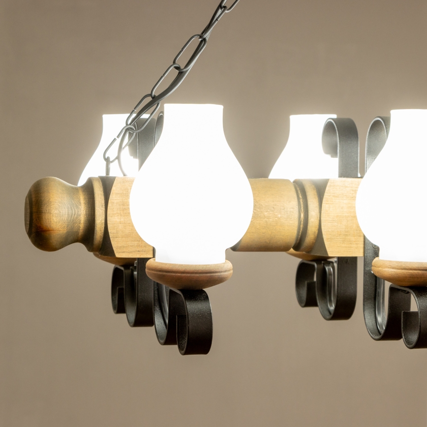 Brilagi - Luster na lancu RUSTIC 6xE14/40W/230V bukva