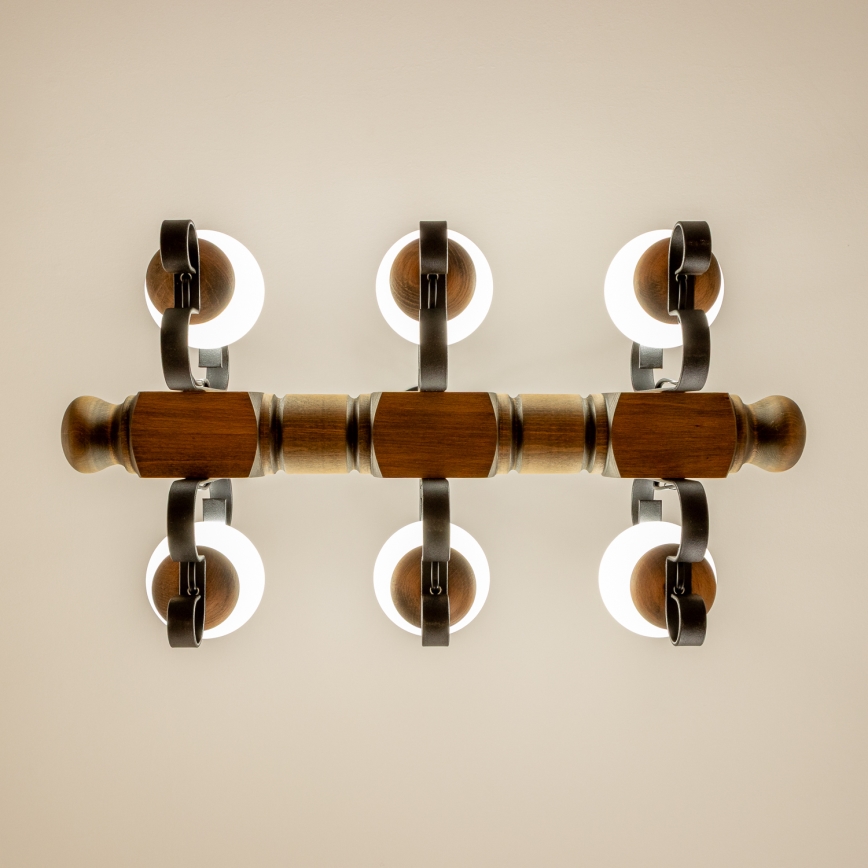 Brilagi - Luster na lancu RUSTIC 6xE14/40W/230V bukva