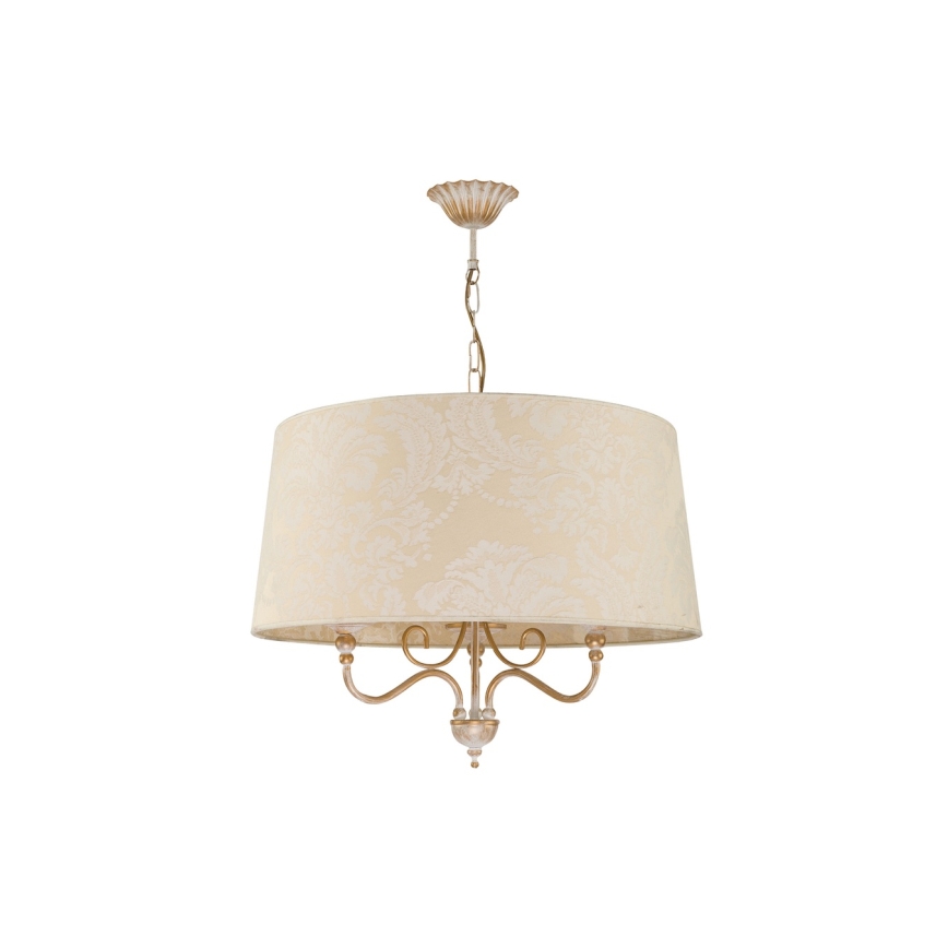 BRILAGI - Luster na lancu SONIA 3xE27/15W/230V prečnik 56 cm krem/patina