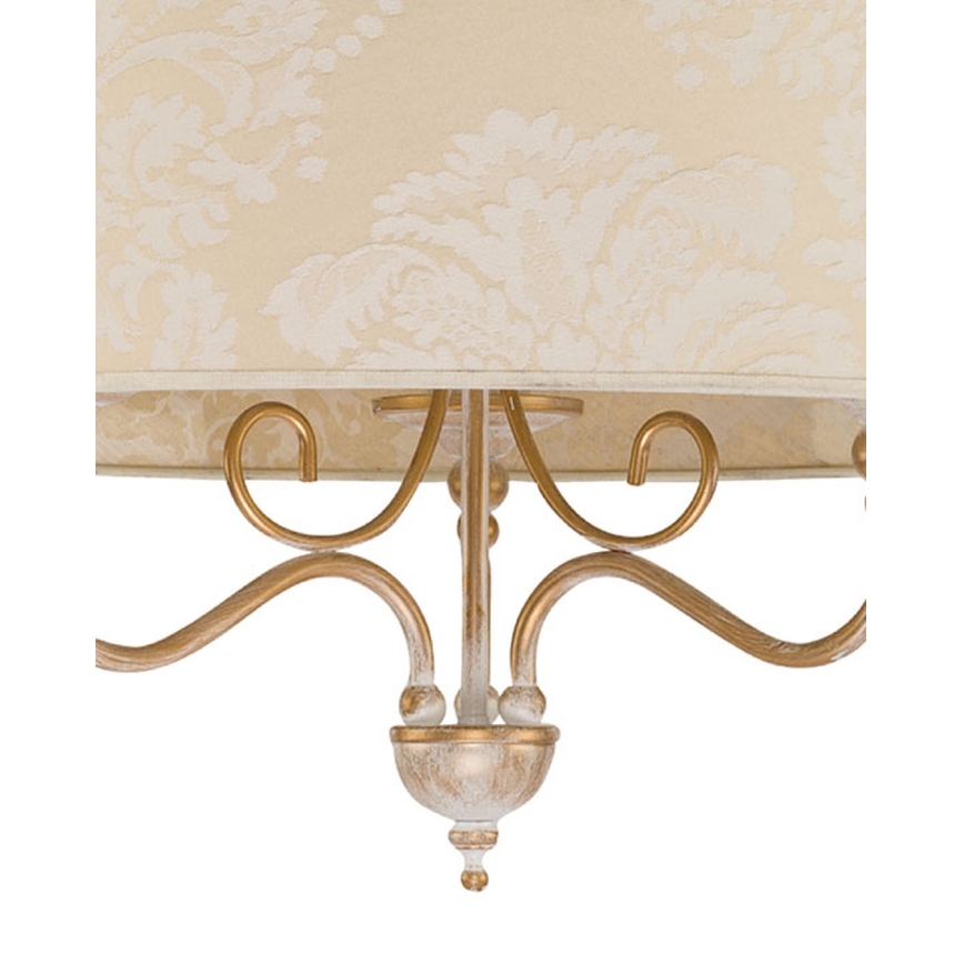 BRILAGI - Luster na lancu SONIA 3xE27/15W/230V prečnik 56 cm krem/patina
