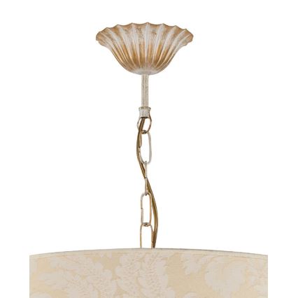 BRILAGI - Luster na lancu SONIA 3xE27/15W/230V prečnik 56 cm krem/patina