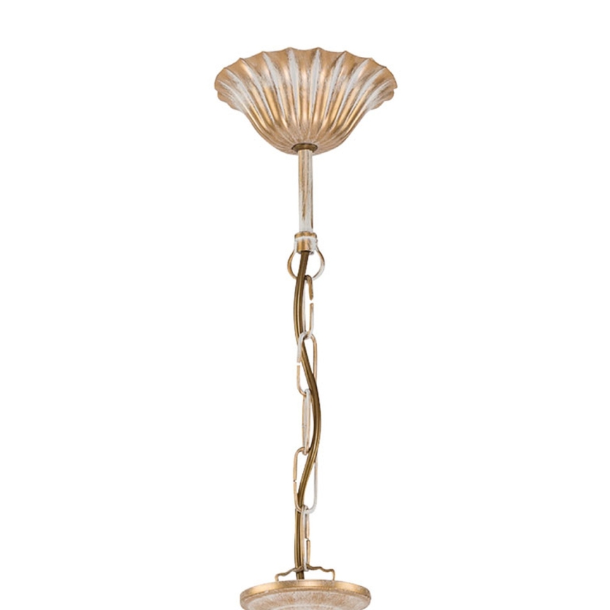 BRILAGI - Luster na lancu SONIA 3xE27/15W/230V prečnik 64 cm krem/patina