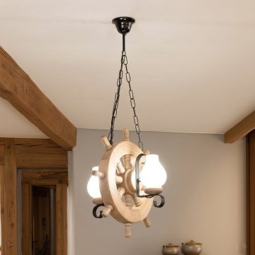 Brilagi - Luster na lancu TIMONA 2xE14/40W/230V hrast