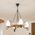 Brilagi - Luster na lancu TIMONA 4xE14/40W/230V hrast