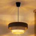 Brilagi - Luster na lanku LUNETA 1xE27/60W/230V prečnik 40 cm smeđa/bež/krem
