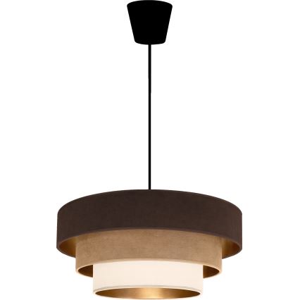 Brilagi - Luster na lanku LUNETA 1xE27/60W/230V prečnik 40 cm smeđa/bež/krem