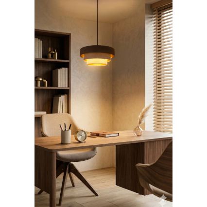 Brilagi - Luster na lanku LUNETA 1xE27/60W/230V prečnik 40 cm smeđa/bež/krem