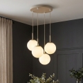 BRILAGI - Luster na lanku MILO ECRU 4xE27/60W/230V bež/zlatna