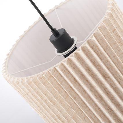 Brilagi - Luster na lanku NORDIC WAVE 1xE27/15W/230V prečnik 32 cm lan/crna