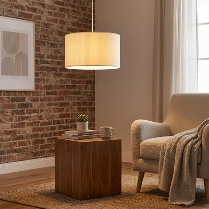 BRILAGI - Luster na lanku SIRIJA MODERN 1xE27/60W/230V prečnik 35 cm krem