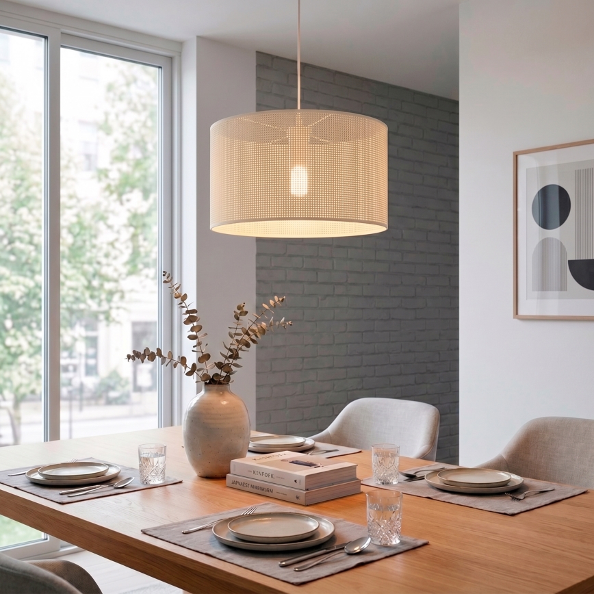 BRILAGI - Luster na lanku SIRIJA MODERN 1xE27/60W/230V prečnik 35 cm krem