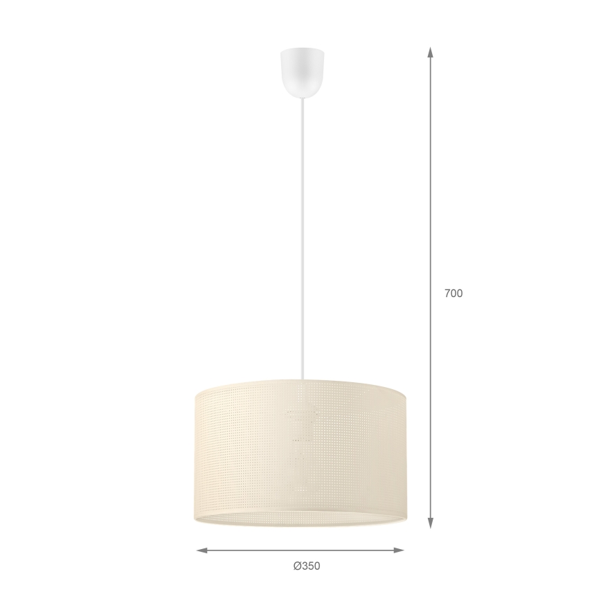 BRILAGI - Luster na lanku SIRIJA MODERN 1xE27/60W/230V prečnik 35 cm krem