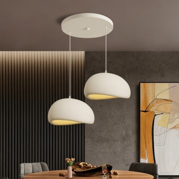 BRILAGI - Luster na lanku WABI SABI 2xE27/60W/230V bela