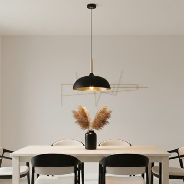 Brilagi - Luster na sajli ABRAHAM 1xE27/60W/230V pr. 35 cm crna