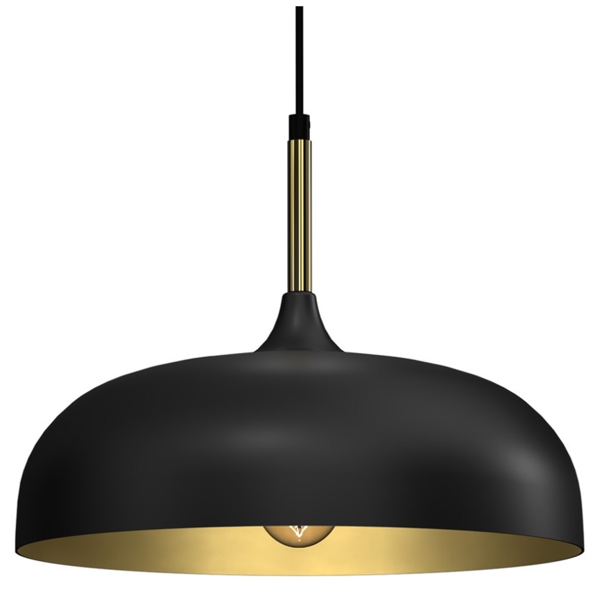 Brilagi - Luster na sajli ABRAHAM 1xE27/60W/230V pr. 35 cm crna