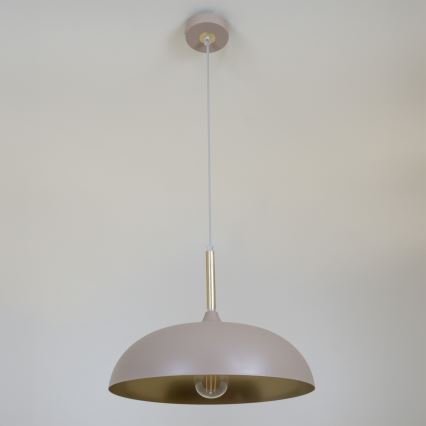 Brilagi - Luster na sajli ABRAHAM 1xE27/60W/230V, prečnik 35 cm, bež