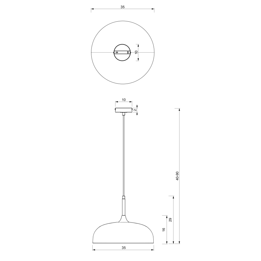 Brilagi - Luster na sajli ABRAHAM 1xE27/60W/230V, prečnik 35 cm, bež